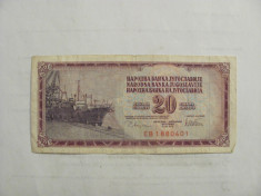 CY - 20 dinara dinari 1978 Iugoslavia Yugoslavia foto