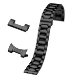 Curea otel, compatibila Honor Magic Watch 2 42mm, VD Very Dream, Telescoape QR, Smoky Black