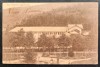 Baile Baltatesti Jud.Neamt 1912 - carton marmorat foarte frumos, printata, circulata la Buzau, timbru intact, stampile lizibile, Editura Saraga