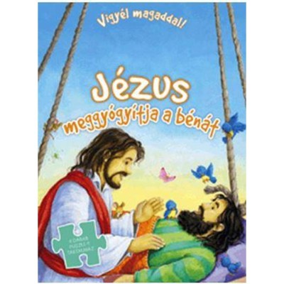 J&amp;eacute;zus meggy&amp;oacute;gy&amp;iacute;tja a b&amp;eacute;n&amp;aacute;t - 4 darab puzzle-t tartalmaz foto