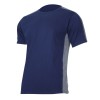 TRICOU BUMBAC MULTICOLOR / ALBASTRU-GRI - M