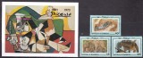 Antigua si Barbuda 1993 pictura Picasso MI 1854-1856 + bl.266 MNH, Nestampilat