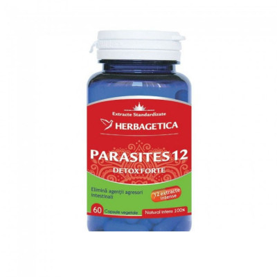 Parasites 12 Detox Forte 60cps Herbagetica foto