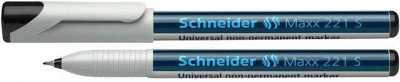 Universal Non-permanent Marker Schneider Maxx 221 S, Varf 0.4mm - Negru foto