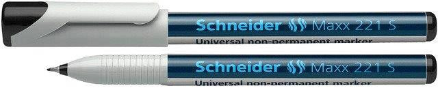 Universal Non-permanent Marker Schneider Maxx 221 S, Varf 0.4mm - Negru