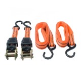 Set 2 x Chinga de siguranta cu clichet si carlig, 4.5m