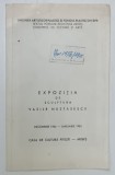 VASILE NASTASESCU , EXPOZITIE DE SCULPTURA , CATALOG , 1964 -1965