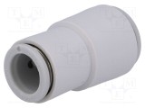 Racord push-in simplu SMC reducţie 1&divide;10bar polipropilenă