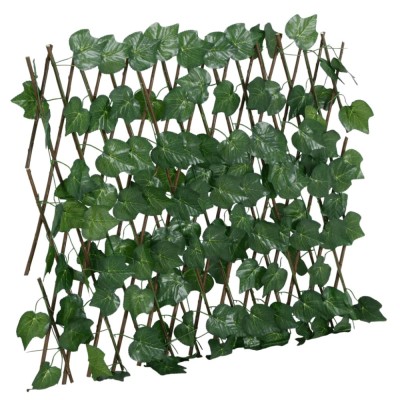Gossi spalier frunze struguri artificiale extensibil, verde 190x60 cm foto