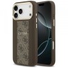 Husa MagSafe pentru Apple iPhone 17 Pro, Guess, 4G Stripe, Maro