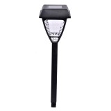 Felinar solar pentru exterior, LED, 41 cm, Negru, General