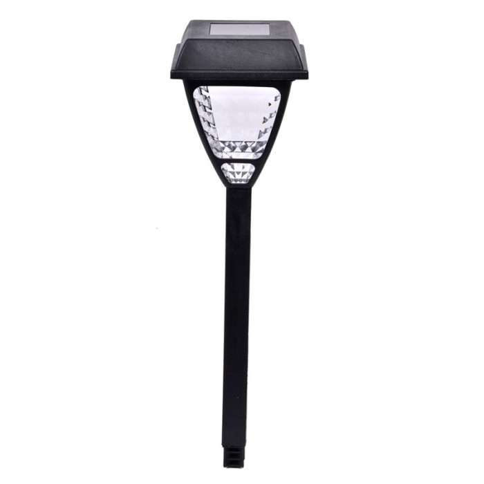 Felinar solar pentru exterior, LED, 41 cm, Negru