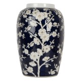 Cumpara ieftin Vaza flori ceramica alba albastra &Oslash; 20x30 cm