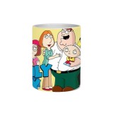 Cana alba personalizata, Family Guy model 2, INOVATIX&reg;. 330ml
