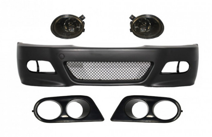 Bara Fata cu Proiectoare Lumini de Ceata si Ornamente Proiector BMW 3 Series Coupe/Cabrio/Sedan/Estate E46 (1998-2004) M3 Design Performance AutoTunin