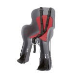 Scaun bicicleta fata copii, antracit/rosu, max 15kg, centura ajustabila, montare ghidon 22.2-25.4mm