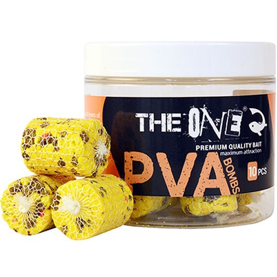 Saculeti Solubili THE ONE PVA Bombs, Alune Tigrate Scopex, 10 buc/cutie