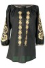 Bluza tip ie dama B2, negru/bej , marimea M