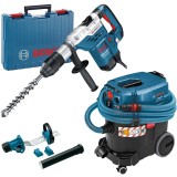 Bosch GBH 5-40 DCE + GDE MAX + GAS 35 M AFC - Rotopercutor SDS-Max 1150 W 8.8 J valiza plastic + Adaptor aspirare scule electrice + Aspirator umed-usc