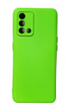 Husa silicon protectie camera cu microfibra in interior Oppo A74 4G Verde Neon