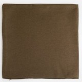 Fată de pernă decorativă, 40x40 cm, Maro, dublă față, cu fermoar, CMCLASS