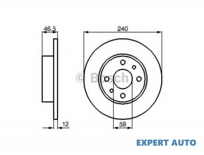 Disc frana Fiat UNO (146A/E) 1983-2006 foto