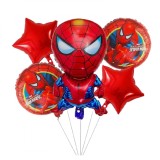 Cumpara ieftin Buchet 5 baloane folie Spiderman KidMania&reg; Happy Party, 70x45 cm