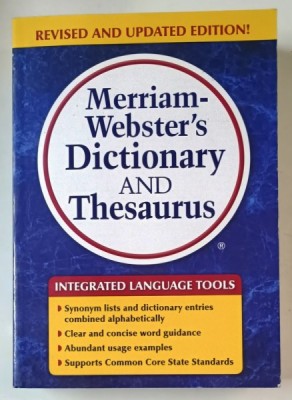 MERRIAM - WEBSTER &amp;#039;S DICTIONARY AND THESAURUS , 2014 foto