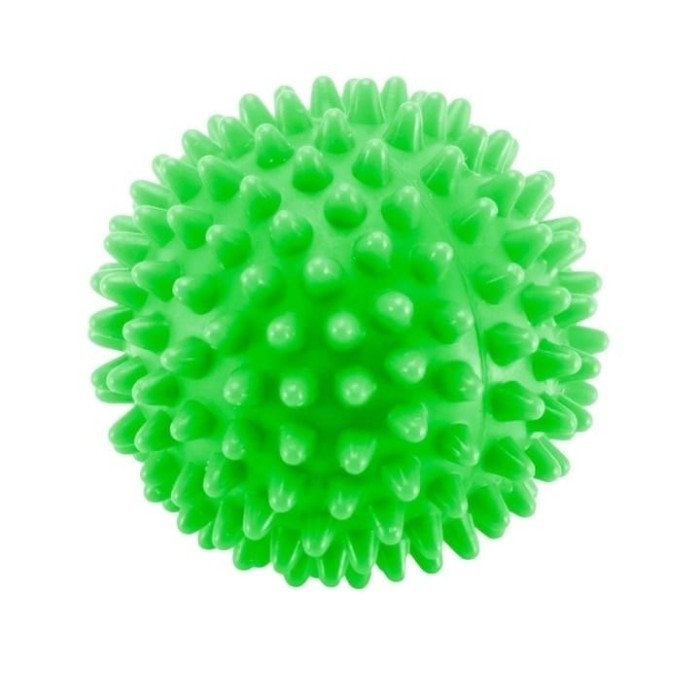 Set 2 mingi senzoriale pentru masaj, cu varfuri, efect de presopunctura, din ABS, moale, verde