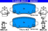 ATE 13.0460-2622.2 set placute frana,frana disc