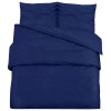 Set cu husa de pilota, bleumarin, 155x220 cm, microfibra