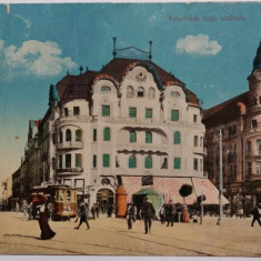 1916 - Oradea, hotel Vulturul Negru (jud. Bihor)color