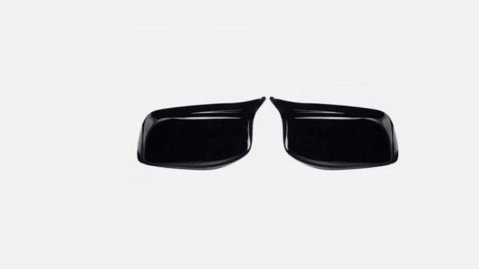Set 2 Capace Carcase Oglinzi Tip M pentru BMW E60 - Negru Lucios