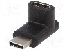 Cablu USB C mufa in unghi, USB C soclu, USB 3.0, lungime {{Lungime cablu}}, {{Culoare izola&amp;amp;#355;ie}}, Goobay - 55556 foto