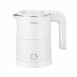 Fierbator electric Floria ZLN1735, Capacitate 500ml, Putere 1000W, Pereti dublii, Inox, Alb