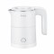 Fierbator electric Floria ZLN1735, Capacitate 500ml, Putere 1000W, Pereti dublii, Inox, Alb