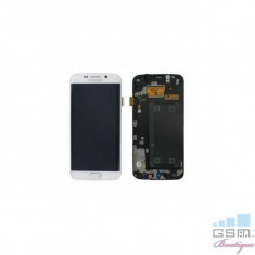 Display Samsung Galaxy S6 Edge G925 Cu Touchscreen Si Rama Original Alb foto