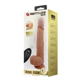 Dildo cu ventuza si vibratii Pretty Love Jonathan RC 21 cm