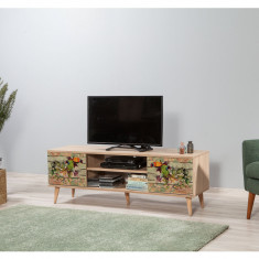 COMODA TV Truva - TV Stand 17, Stejar Sonoma, 50x40x140 cm