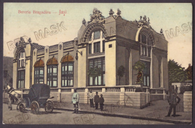 3986 - IASI, Beraria BRAGADIRU, Romania - old postcard - used - 1912 foto