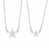 Little Star - Set coliere personalizate cu steluta din argint 925, Bijubox