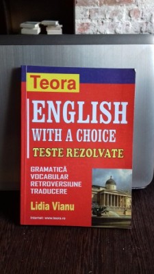 ENGLISH WITH A CHOICE - LIDIA VIANU TESTE REZOLVATE foto