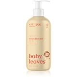 Attitude Baby Leaves Pear Nectar 2 in 1 gel de dus si sampon pentru copii 473 ml