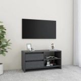 Cumpara ieftin Comodă TV, gri, 80x31x39 cm, lemn masiv de pin
