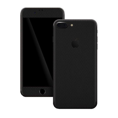 Set Folii Skin Acoperire 360 Compatibile cu Apple iPhone 7 Plus - ApcGsm Wraps Matrix Black foto