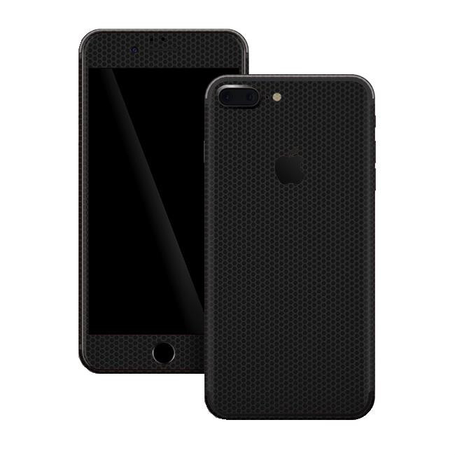 Set Folii Skin Acoperire 360 Compatibile cu Apple iPhone 7 Plus - ApcGsm Wraps Matrix Black