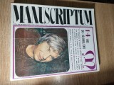 Revista Manuscriptum nr. 1-4/1993 (90-93) Anul XXIV - N. Stanescu, Eliade, Noica