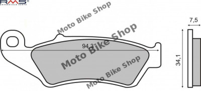 MBS Placute frana Gas Gas/Honda HM MCB669, Cod Produs: 225100920RM foto