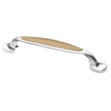 Cumpara ieftin Maner pentru mobila, din metal cu plastic, OZS-4009, lungime 120 mm, distanta gauri 96 mm, pin