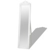 Oglinda Baroc VidaXL Alb 160x40 cm, Oglinda Decorativa de Podea, Oglinda de Toaleta in Stil Baroc, Oglinda Mare pentru Dormitor, Oglinda Hol
